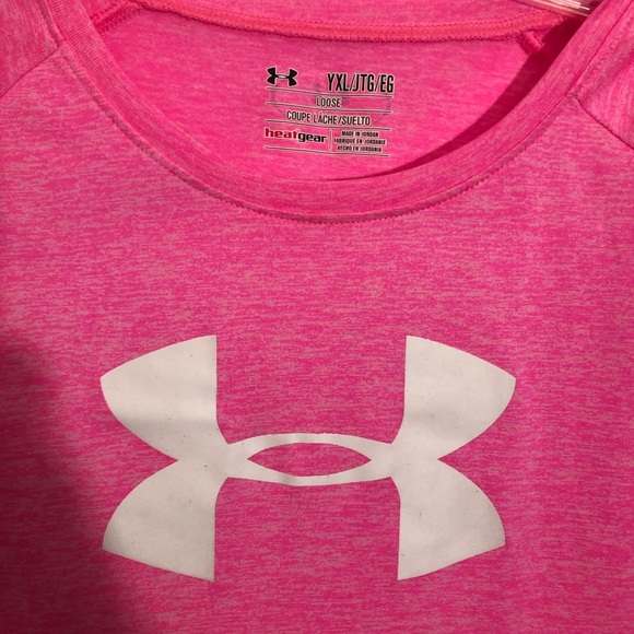 Girls youth loose heat gear  under armour shirt size YXL - Picture 7 of 9